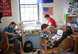 estudio en el dormitorio